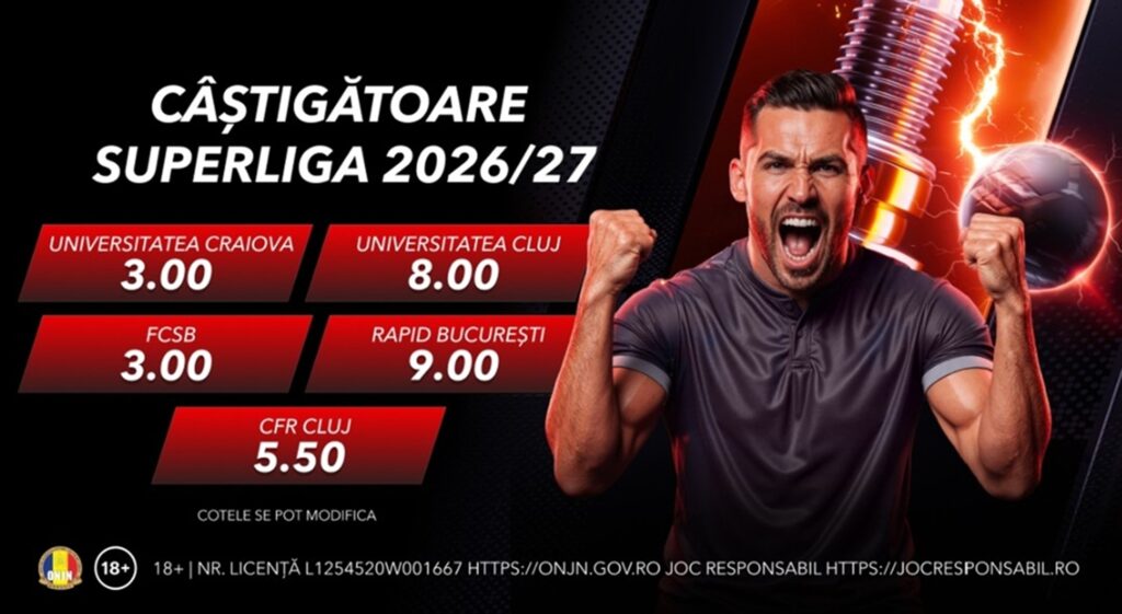 U Craiova pornește cu prima șansă în noul sezon din Superliga – cum arată cotele la trofeu?
