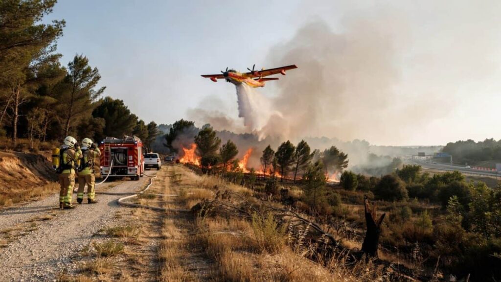 Două persoane bănuite că au provocat incendiul din pădurea Fontainebleau au fost arestate