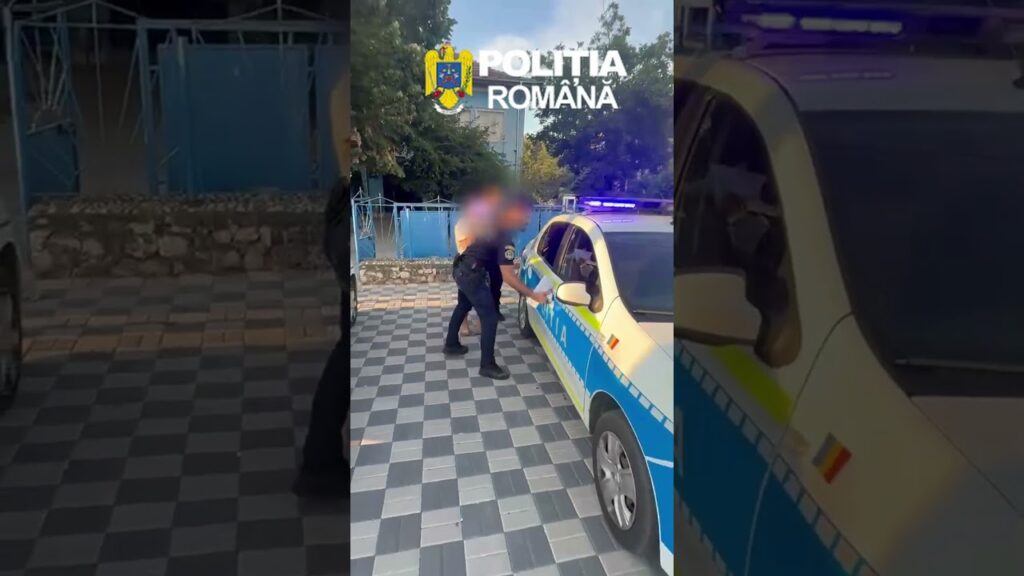 Urmărire ca în filme în Mehedinți. Un șofer fără permis a fugit de polițiști și a lovit o autospecială