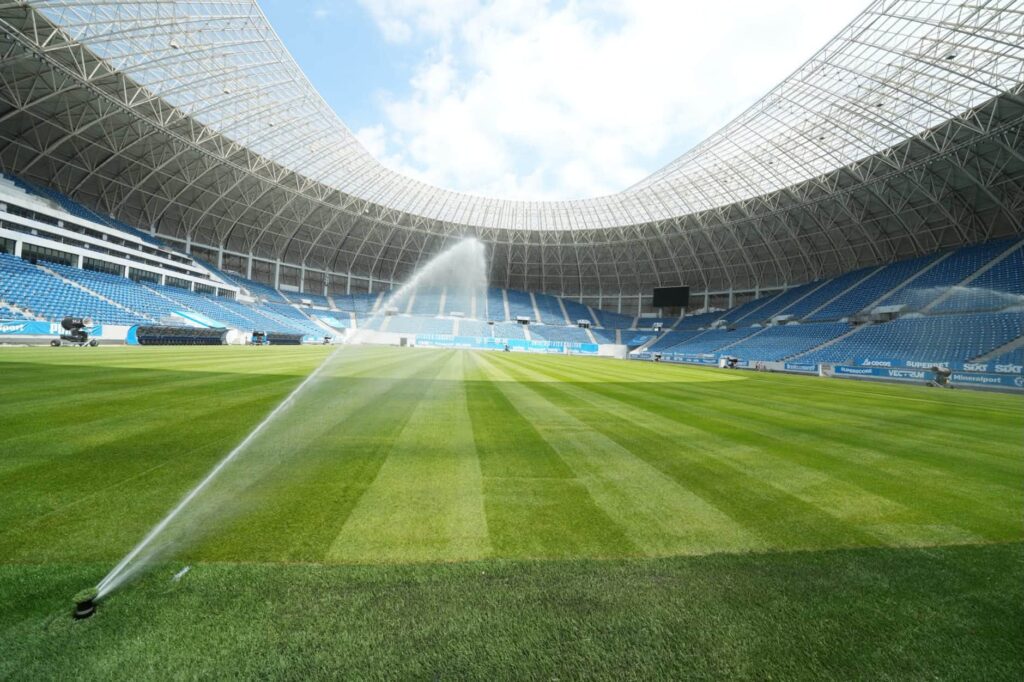 Lucrările de modernizare a gazonului de pe Stadionul „Ion Oblemenco“ au fost finalizate
