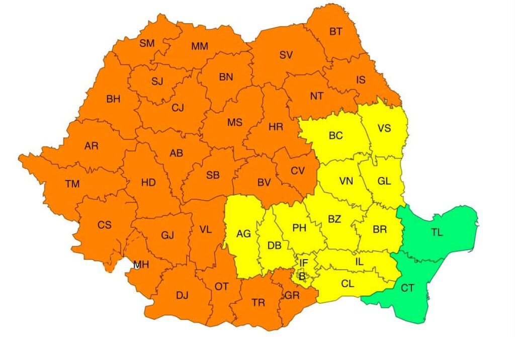 Oltenia intră sub Cod portocaliu de caniculă