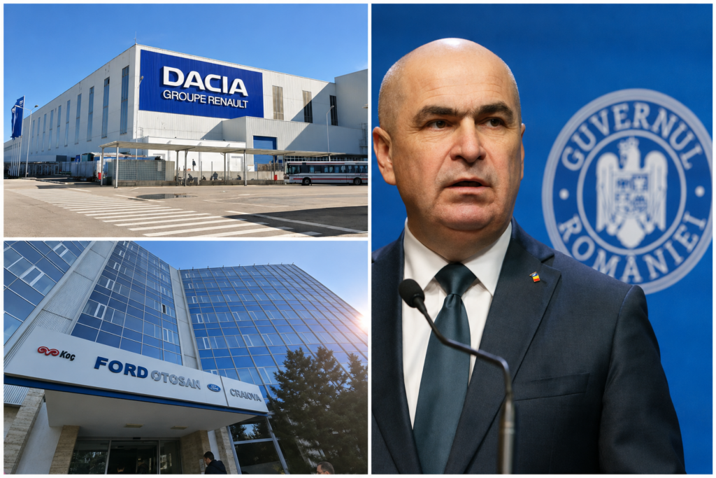 UPDATE: Ford Craiova nu a oprit producția pentru a reduce voluntar consumul de energie, ci pentru mentenanța anuală. Premierul Bolojan dăduse de înțeles că producția se oprise pentru a face economie de energie