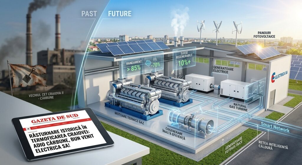 Decizie majoră pentru Craiova: Electrica preia producția de energie termică