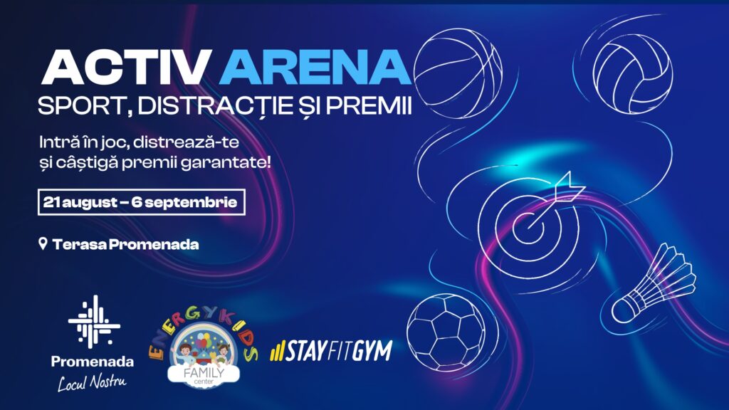 Activ Arena: noul concept de sport și distracție de pe terasa Promenada Craiova