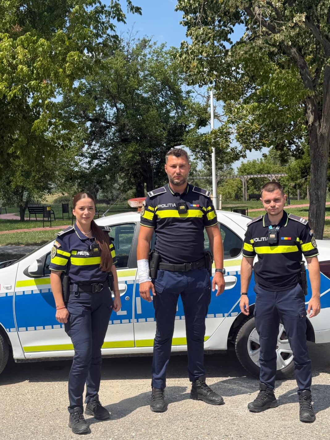 Cei trei polițiști care au participat la intervenție