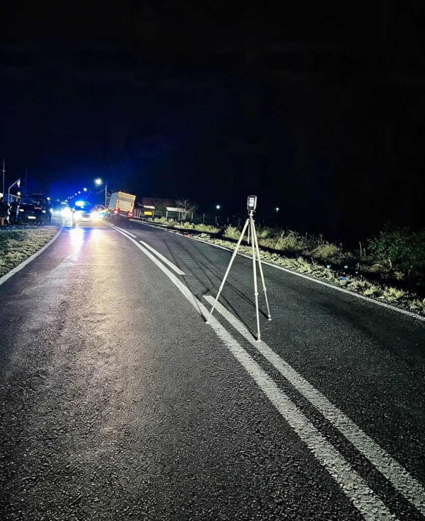 Accident mortal pe DN 55, în apropiere de Teasc. Un bărbat a fost lovit de o autoutilitară