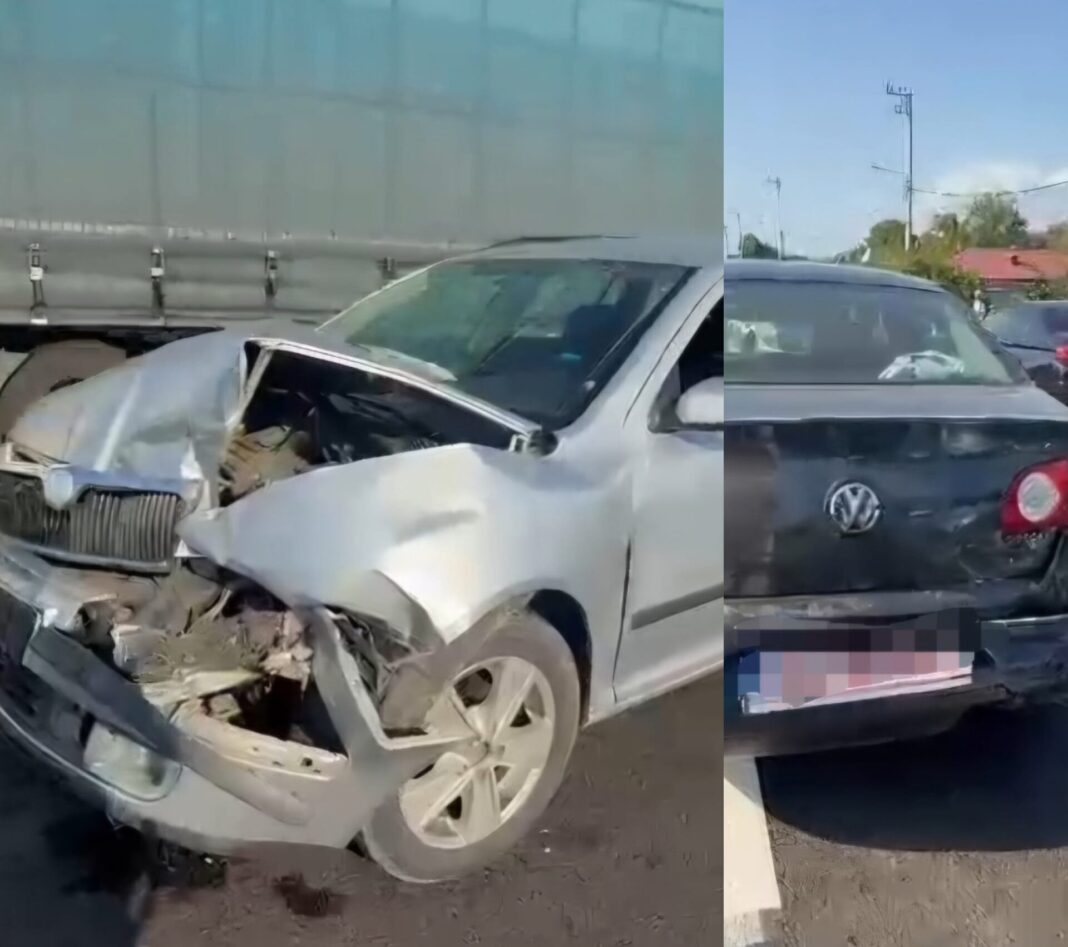 Accident la intrarea în Filiași. O femeie a ajuns la spital