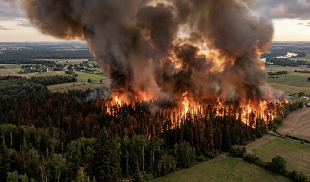 402 persoane, reținute de poliția franceză sub acuzația că au provocat incendii de vegetație