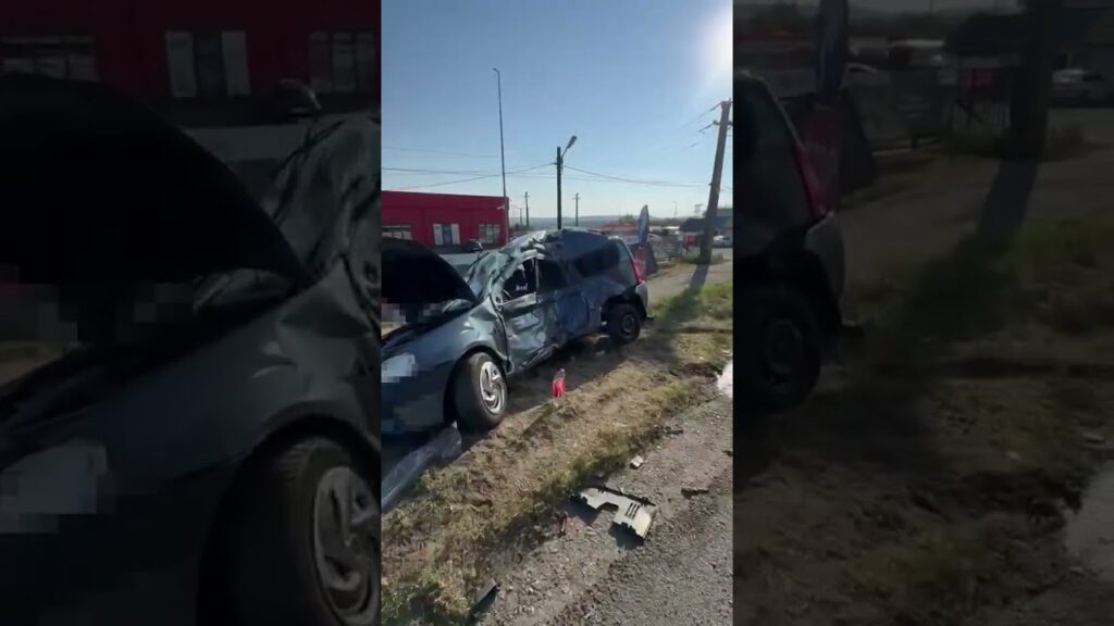 Accident grav la Filiași. Un șofer de 78 de ani a ajuns la spital
