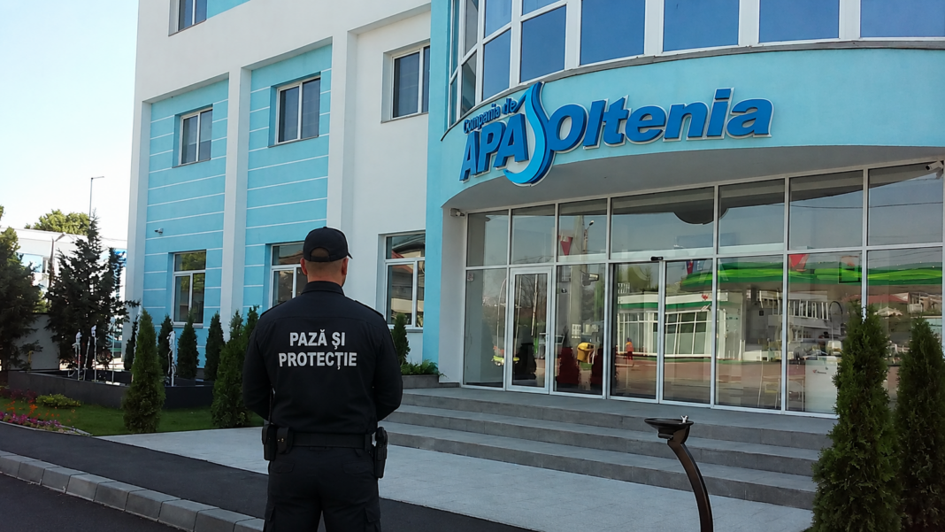 Compania de Apă Oltenia caută firmă de pază pentru următorii doi ani