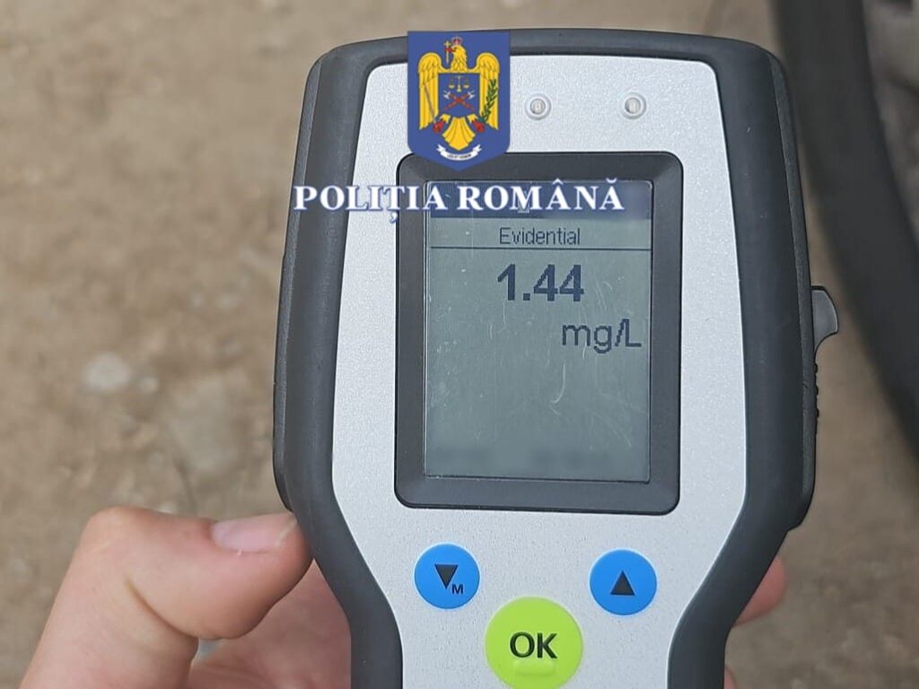 Gorj: Șofer fără permis, prins cu 1,44 mg/l alcool în aerul expirat