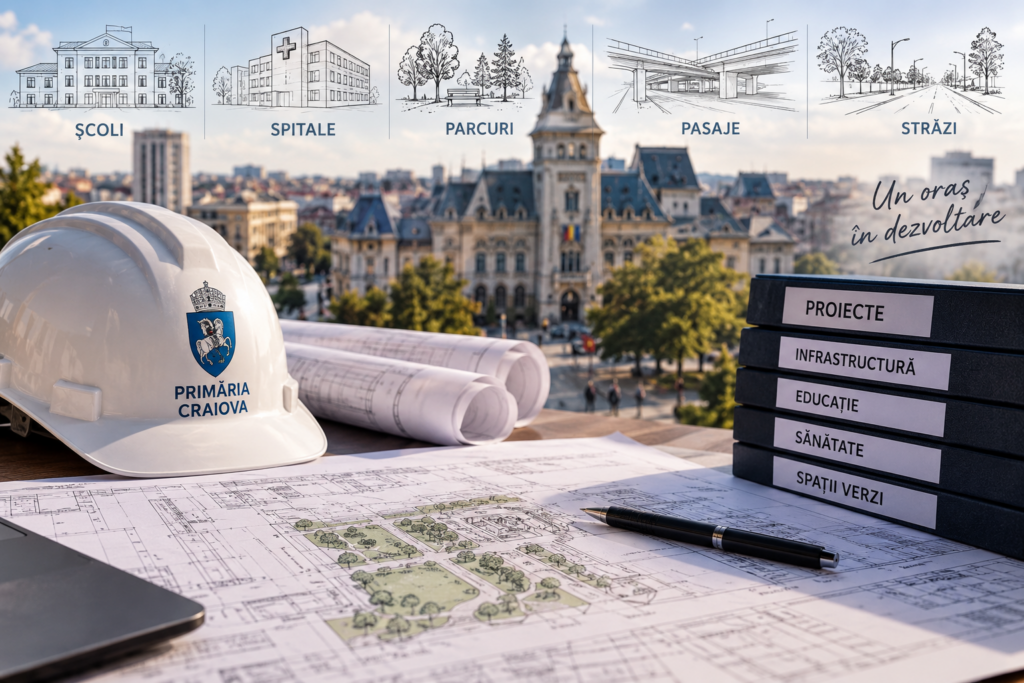 Primăria Craiova își face „lista de proiectanți” pentru următorii ani, cu un acord-cadru uriaș. Ce lucrări sunt vizate