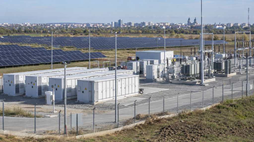 Craiova pregătește un sistem de baterii de 35,6 milioane de lei pentru parcul fotovoltaic din Șimnic. Sistemul va putea stoca energia produsă timp de câteva ore