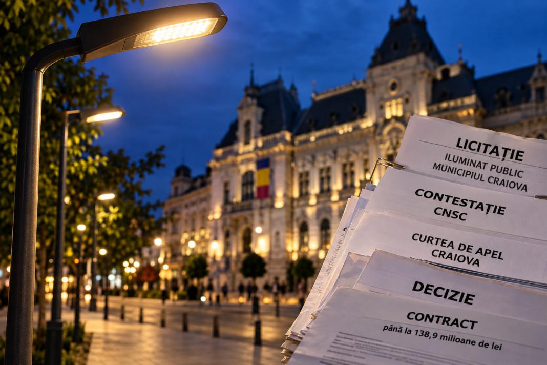 Iluminatul Public din Craiova încă în procedura de licitație, după nouă luni de contestații