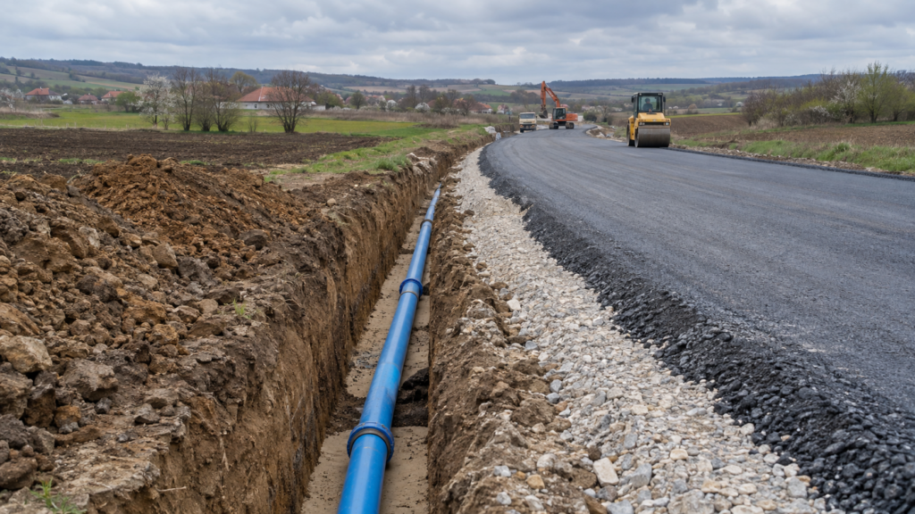 Rețelele de apă și canalizare afectează modernizarea DJ 641. CJ Dolj propune 1,12 milioane de lei pentru trei comune