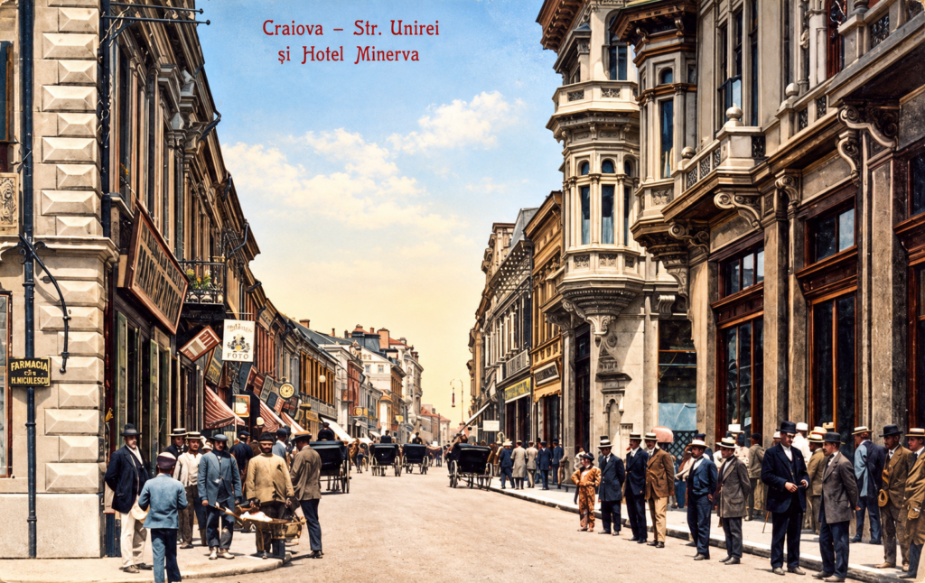 Cum arăta o zi obișnuită în Craiova acum 100 de ani. Orașul cu 100.000 de locuitori, șapte ziare și cinematografe