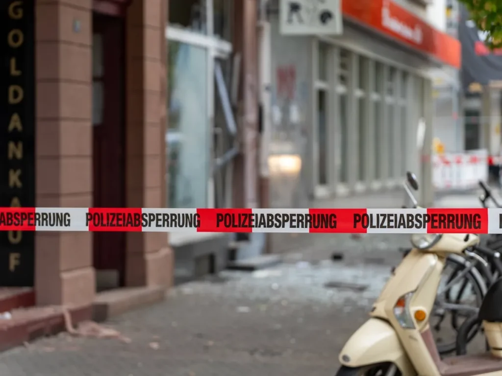 Două explozii simultane în Frankfurt