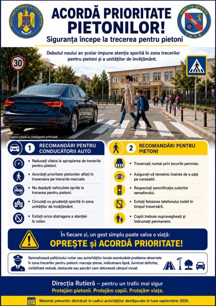 Zonele din apropierea școlilor, în atenția poliţiştilor