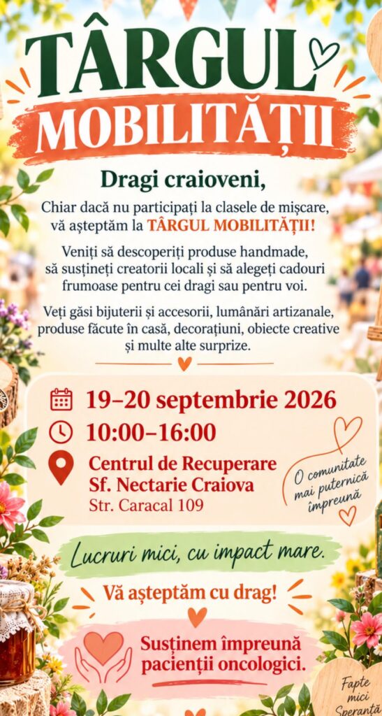 Săptămâna Europeană a Mobilității, la Craiova. Două zile de activități pentru sănătate și recuperare