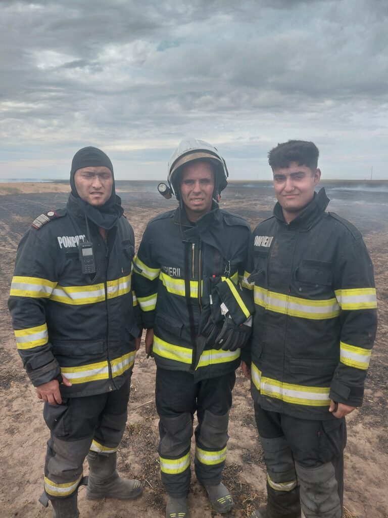 Incendiu de vegetație pe aproximativ 100 de hectare, la Băilești
