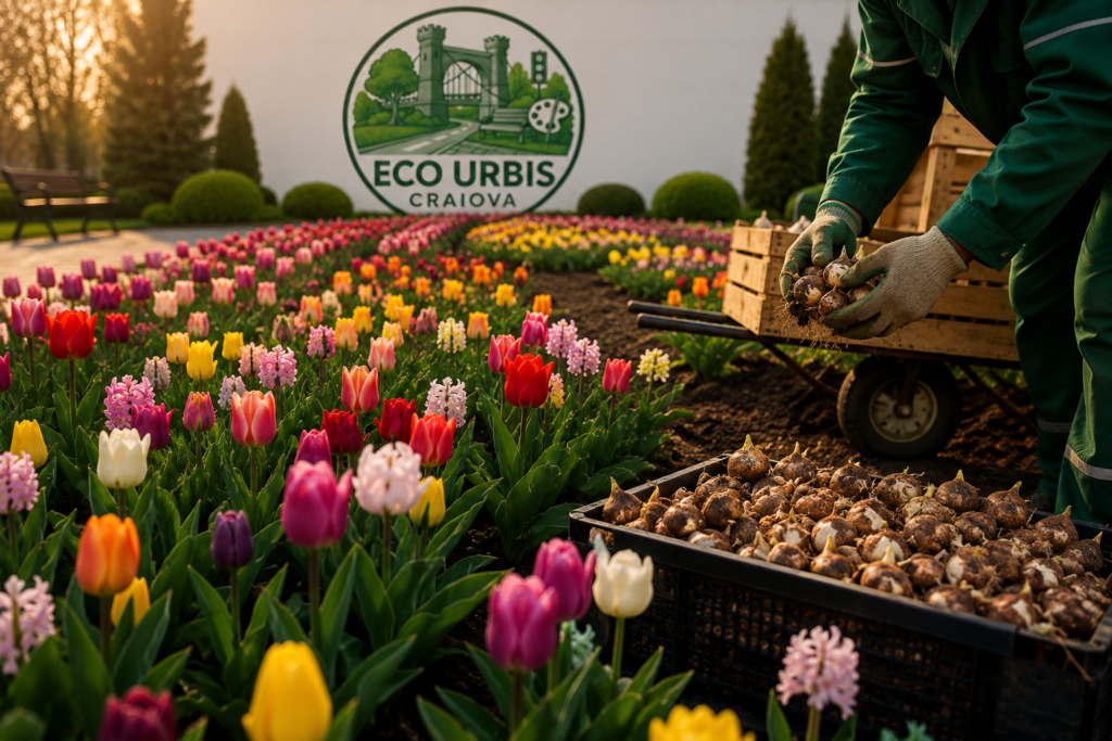 Eco Urbis a decis! Cine va aduce bulbi de flori de peste 2,5 milioane de lei la Craiova