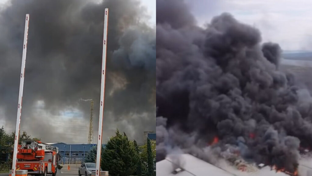 Incendiu la un depozit de hârtie din Drobeta-Turnu Severin. A fost emis mesaj RO-ALERT
