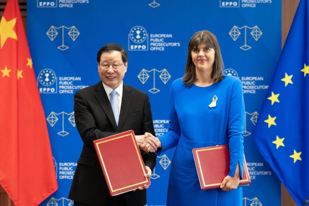 Acord între Parchetul European și Procuratura Supremă a Chinei pentru consolidarea cooperării