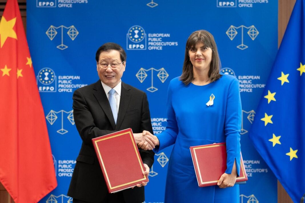 Acord între Parchetul European și Procuratura Supremă a Chinei pentru consolidarea cooperării