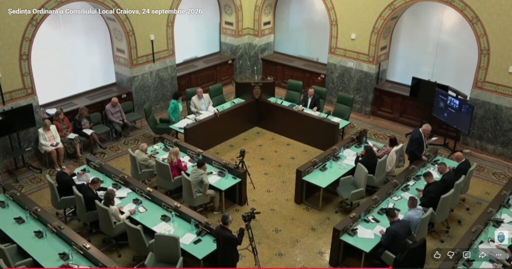 Discuții aprinse în Consiliul Local Craiova: bani pentru proiecte europene, Târgul de Crăciun, trasee pentru elevi și parcarea din Rovine