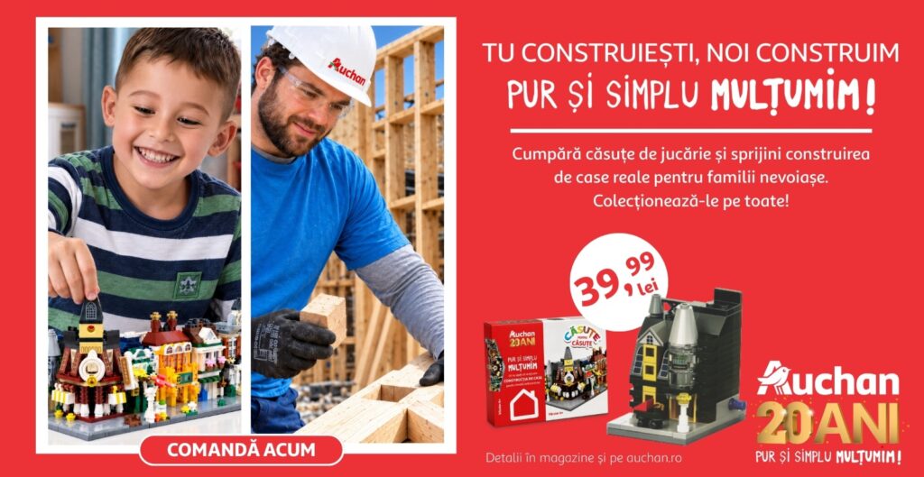 20 de ani în România, un nou proiect pentru comunitate: Auchan susține construirea a 10 locuințe alături de Habitat for Humanity