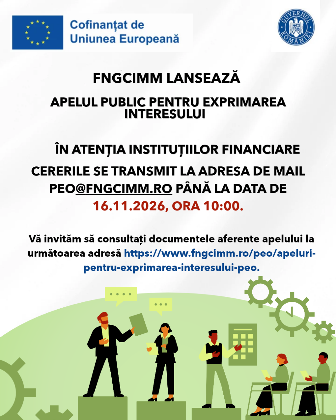 FNGCIMM lansează Apelul public pentru exprimarea interesului