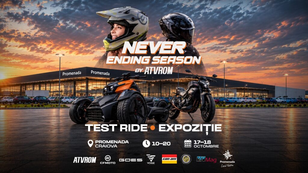 Never Ending Season by ATVROM aduce adrenalina și aventura la Promenada Craiova