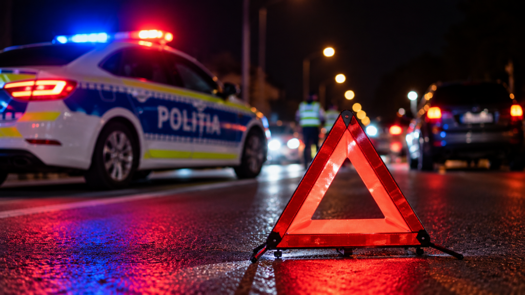 VIDEO Un tânăr a intrat cu mașina în două autoturisme parcate, în Craiova