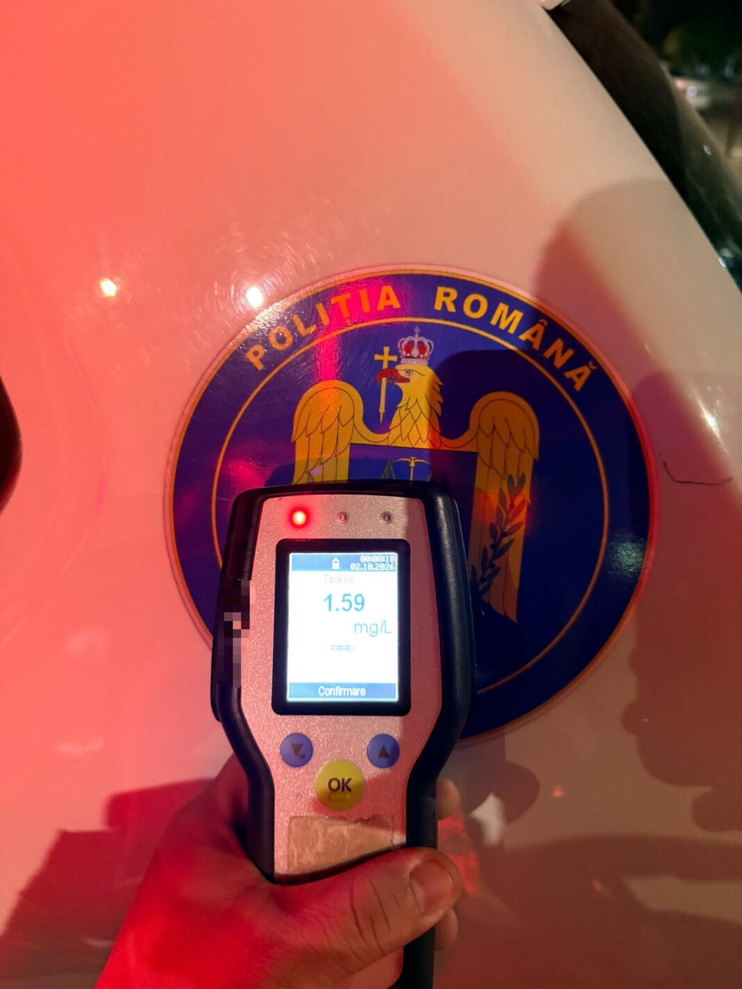 Bărbat prins la volan fără permis și cu 1,59 mg/l alcool în aerul expirat, în Râmnicu Vâlcea