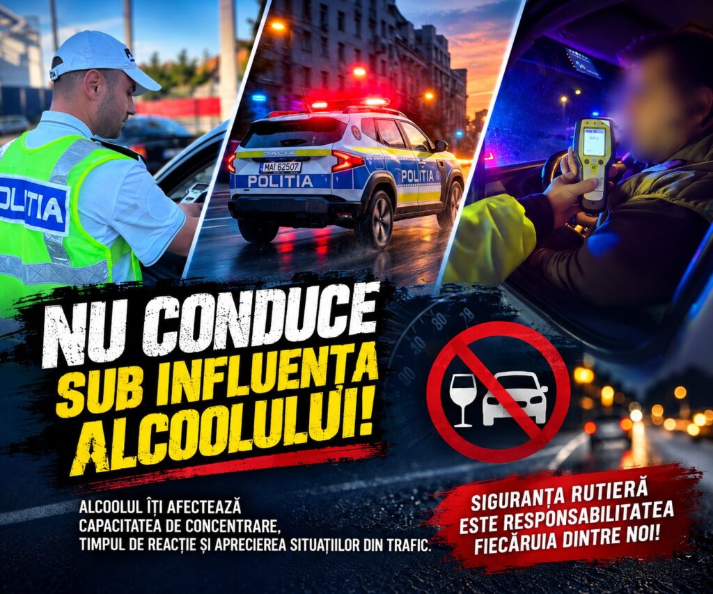 Doi șoferi, prinși băuți la volan în Vâlcea