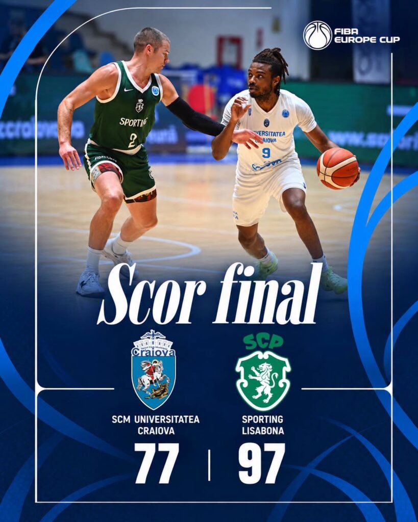 Baschet / SCMU Craiova i-a făcut față lui Sporting Lisabona în FIBA Europe Cup