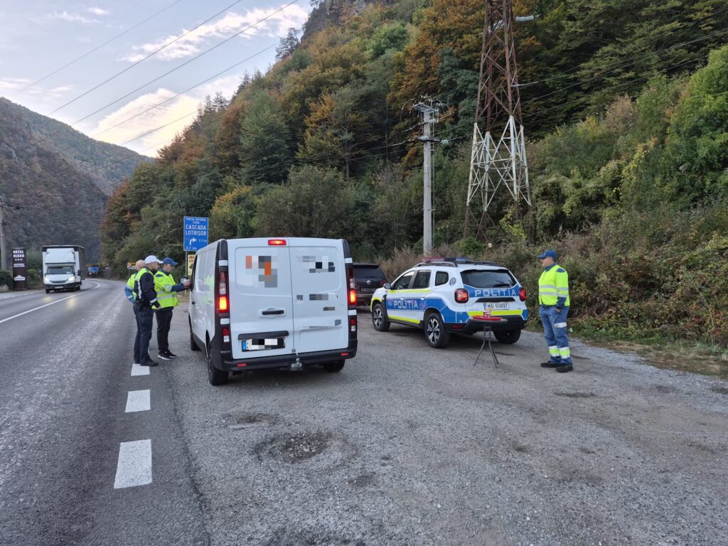 Vâlcea: Acțiune a polițiștilor vâlceni pe DN 7