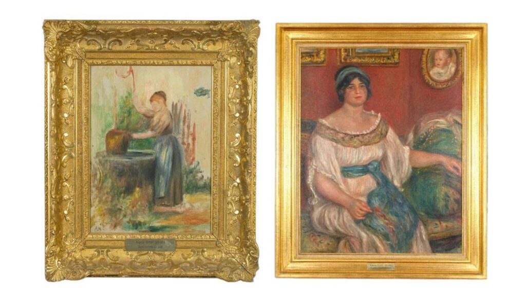 Două tablouri de Renoir furate dintr-un muzeu, găsite într-un garaj